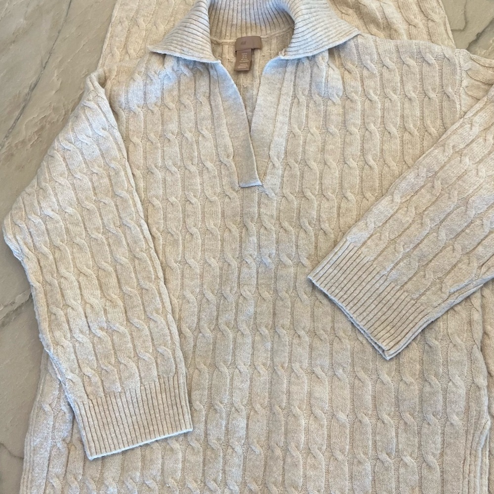 H&M cable knit lounge set